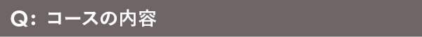 コースの内容